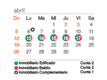 Calendario de vencimientos